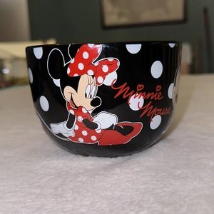 Disney Store Minnie Mouse Black Cafe/Soup‎ Mug Bowl Jerry Leigh